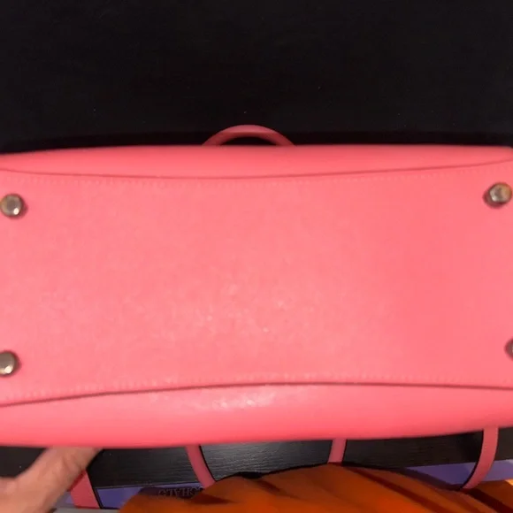 Coach Coral Leather Satchel and Matching Wallet - Picture 14 of 16